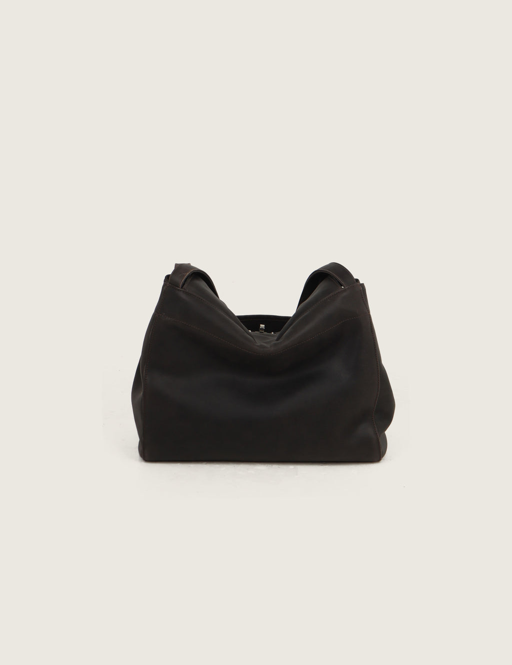 Vintage Leather Pocket Flap Bag — Medium