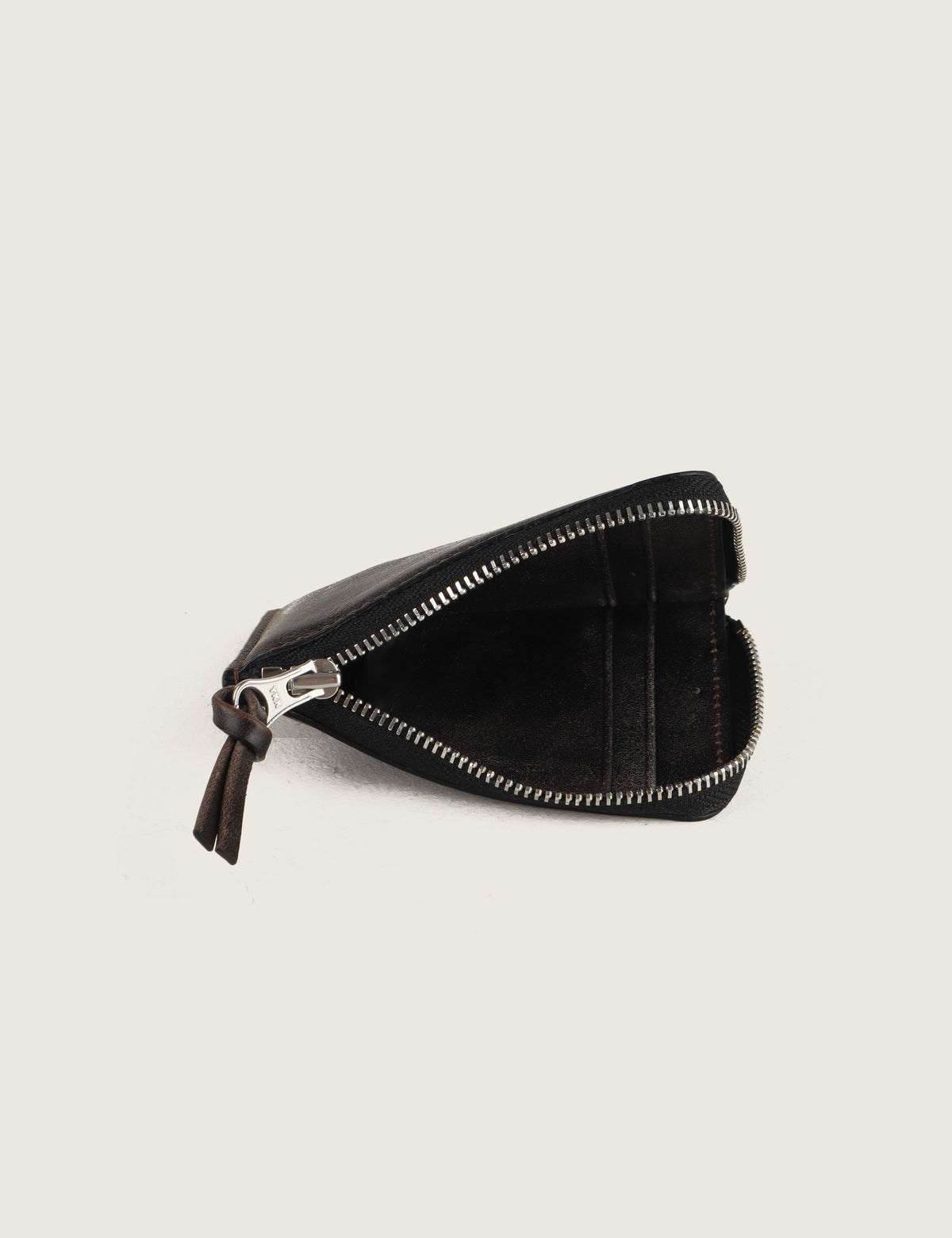 Vintage Leather Zipper Wallet