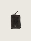 Vintage Leather Zipper Wallet