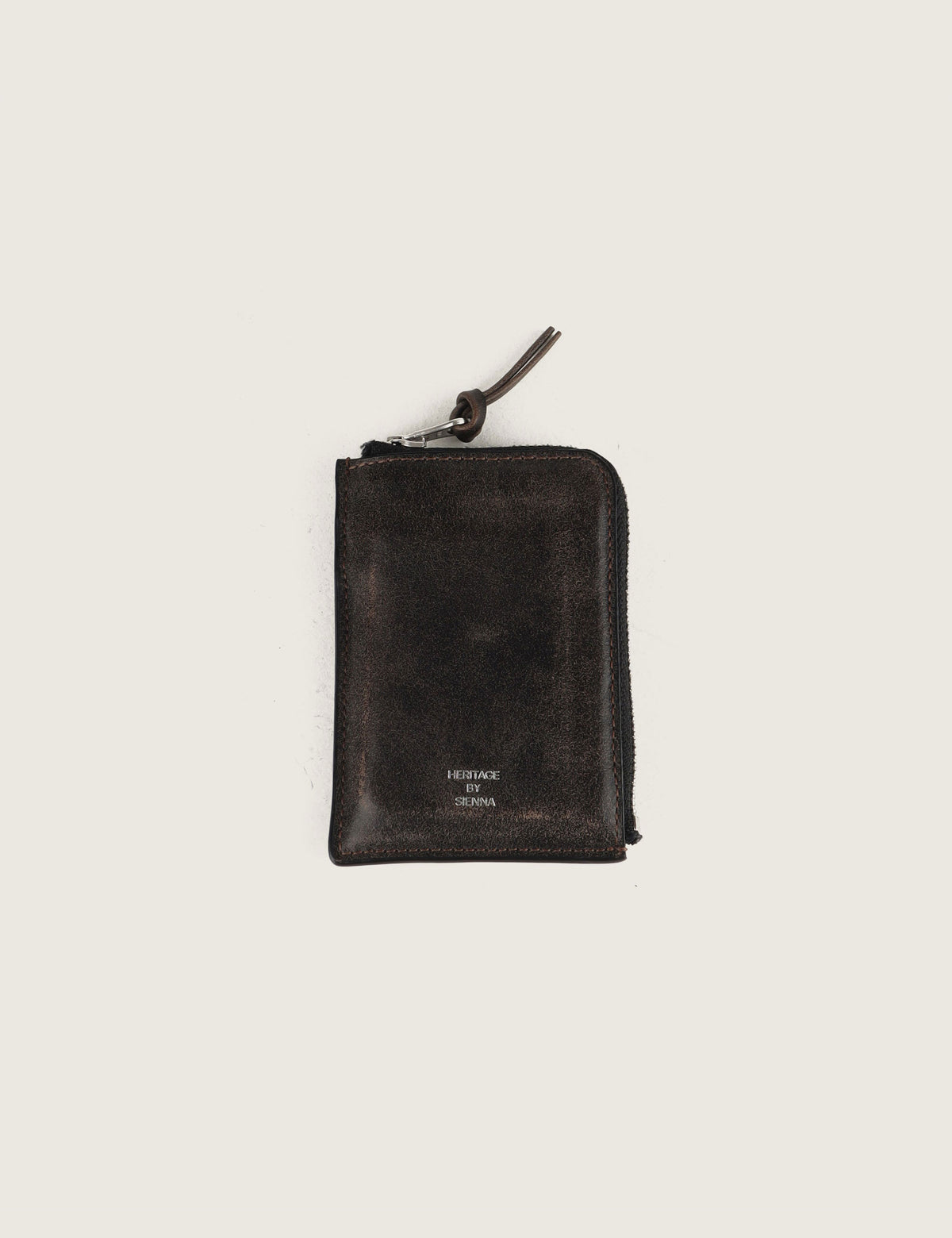 Vintage Leather Zipper Wallet